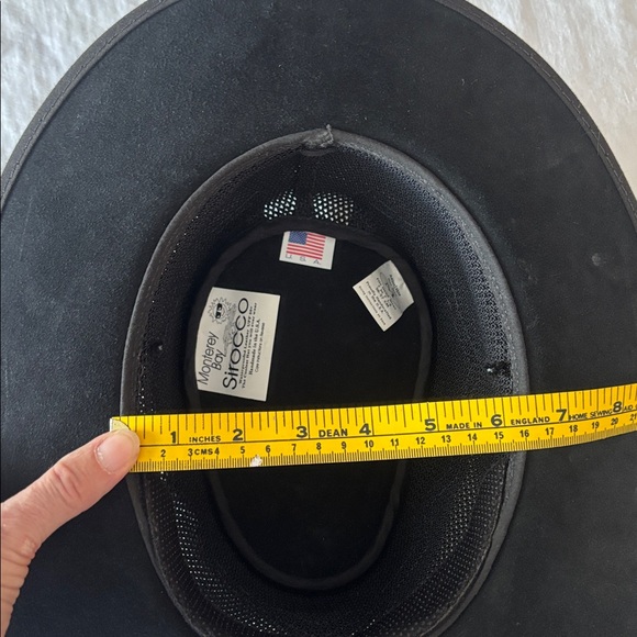 Monterey Bay Sirocco Waterproof Leather UPF 50 + Western Hat. Black 7-7 1/2 - Picture 10 of 11